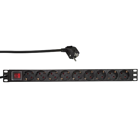 19 Zoll Steckdosenleiste 9-fach Mit Schalter Alu Schwarz Rackeinbau 3 19 Zoll Steckdosenleiste 9-fach Mit Schalter Alu Schwarz Rackeinbau