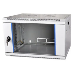 19 Zoll Wandschrank Flat Pack Netzwerk Wandverteiler Tiefe 600 Mm Lichtgrau