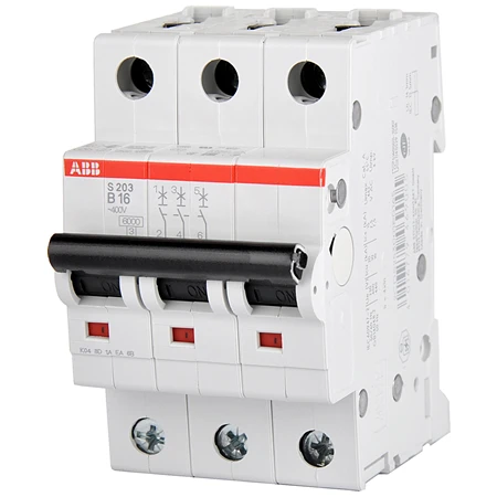 ABB Sicherungsautomat Leitungsschutzschalter 3-polig 3 ABB Sicherungsautomat Leitungsschutzschalter 3-polig