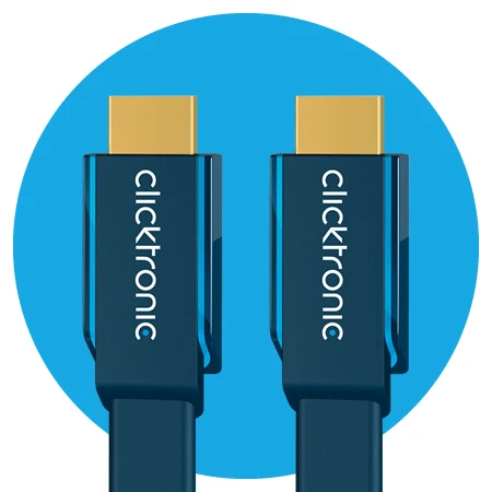 Clicktronic High Speed HDMI Flachkabel, Casual 3 Clicktronic High Speed HDMI Flachkabel, Casual