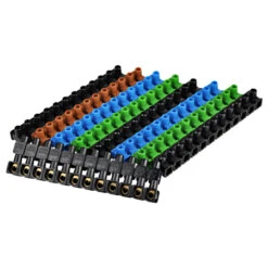 Dosenklemme 12-polig Einseitig Offen 4 Mm², 10 Riegel