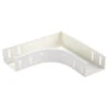 Eckstück 90° Horizontal Pulverbeschichtet Weiß Matt