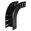 Fallstück 90° Vertikal Pulverbeschichtet Schwarz Matt