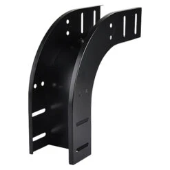 Fallstück 90° Vertikal Pulverbeschichtet Schwarz Matt