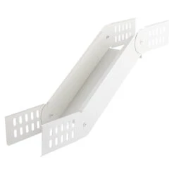 Gelenkstück Verstellbar Gelenkbogen Vertikal Pulverbeschichtet Weiß Matt