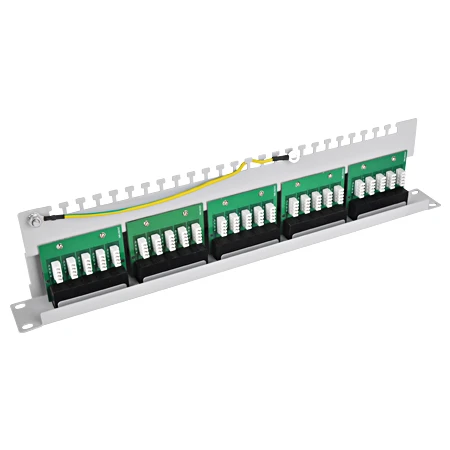 ISDN / Telefon Patchfeld 25-Port Ungeschirmt Grau Rackeinbau 4 ISDN / Telefon Patchfeld 25-Port Ungeschirmt Grau Rackeinbau – Bild 2
