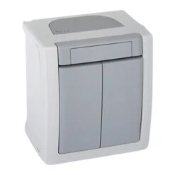 Jalousie Aufputz Feuchtraum IP54 Grau