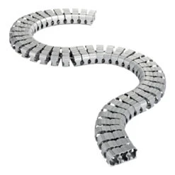 Kabelschlange Silber 1 M