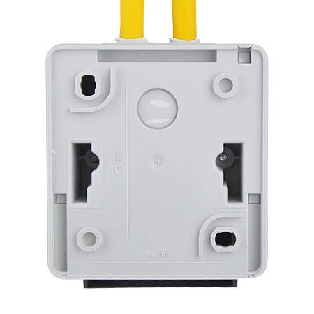 Keystone Aufputzgehäuse IP44 Datendose 2xRJ45 Leergehäuse Outdoor AP 7 Keystone Aufputzgehäuse IP44 Datendose 2xRJ45 Leergehäuse Outdoor AP – Bild 5