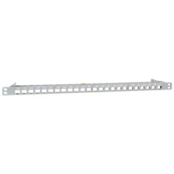 Keystone Patchpanel 24-Port 0,5 HE Patchfeld Lichtgrau