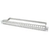 Keystone Patchpanel 48-Port Patchfeld Lichtgrau