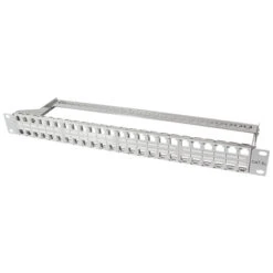 Keystone Patchpanel 48-Port Patchfeld Lichtgrau