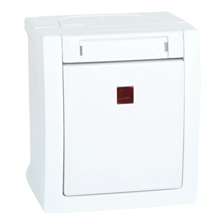 Kontrollschalter Beleuchtet Aufputz Feuchtraum IP54 Weiß 3 Kontrollschalter Beleuchtet Aufputz Feuchtraum IP54 Weiß