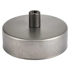 Lampenbaldachin Flach Metall Eisengrau