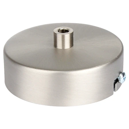 Lampenbaldachin Flach Metall Silber Matt 3 Lampenbaldachin Flach Metall Silber Matt