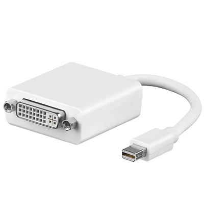 Mini DisplayPort Stecker Auf DVI-D Buchse Weiß 3 Mini DisplayPort Stecker Auf DVI-D Buchse Weiß