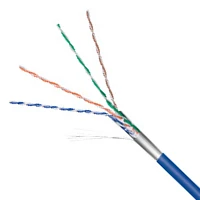 Netzwerkkabel Cat.5e F/UTP Flexibel Blau
