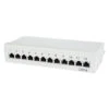 Patchfeld / Patchpanel 12-Port Cat.6 Lichtgrau