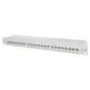 Patchfeld / Patchpanel 24-Port Cat.6a Lichtgrau -Kabel Draht Rabatte patchfeld patchpanel 24 port cat6a lichtgrau