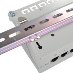 Patchpanel Hutschiene 12-Port Lichtgrau -Kabel Draht Rabatte patchpanel hutschiene 12 port cat6 lichtgrau rueckseite