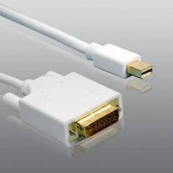Mini DisplayPort Stecker Auf DVI-D Kabel Weiß