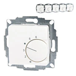 Raumthermostat UP 50x50 Reinweiß Glänzend 5 Stück