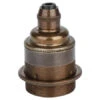 Retro Lampenfassung E27 Metall Bronze Mit Klemmnippel -Kabel Draht Rabatte retro lampenfassung e27 metall bronze