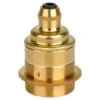 Retro Lampenfassung E27 Metall Gold Mit Klemmnippel
