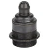 Retro Lampenfassung E27 Metall Schwarz Mit Klemmnippel