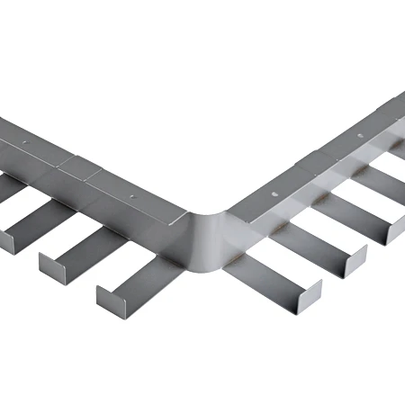 Schreibtisch Kabelwanne Metall 60x80 Mm Silber 1,46 M 4 Schreibtisch Kabelwanne Metall 60x80 Mm Silber 1,46 M – Bild 2