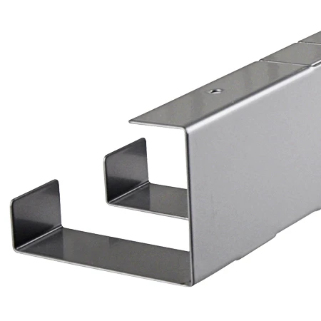 Schreibtisch Kabelwanne Metall 60x80 Mm Silber 1,46 M 6 Schreibtisch Kabelwanne Metall 60x80 Mm Silber 1,46 M – Bild 4