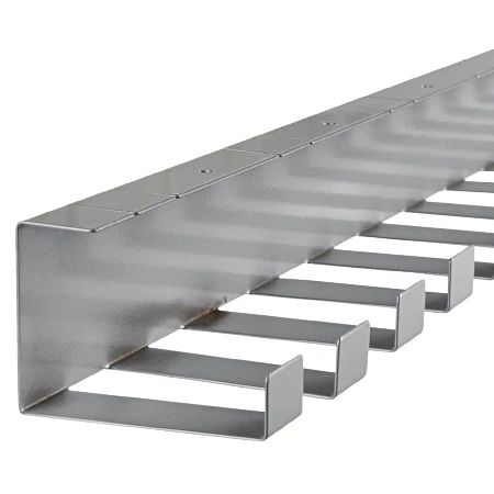 Schreibtisch Kabelwanne Metall 60x80 Mm Silber 1,46 M 3 Schreibtisch Kabelwanne Metall 60x80 Mm Silber 1,46 M