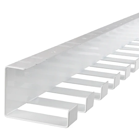 Schreibtisch Kabelwanne Metall 60x80 Mm Weiß 1,46 M 3 Schreibtisch Kabelwanne Metall 60x80 Mm Weiß 1,46 M