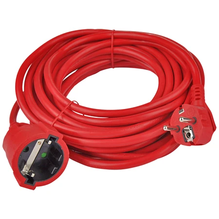 Schutzkontakt Verlängerungsleitung Rot 3 Schutzkontakt Verlängerungsleitung Rot