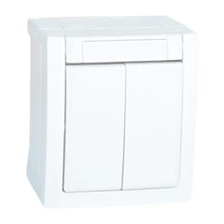 Serienschalter Aufputz Feuchtraum IP54 Weiß