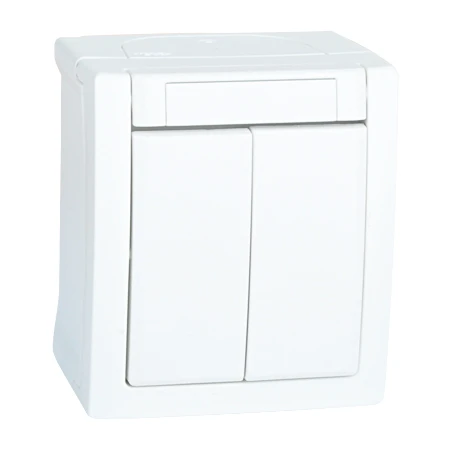 Serienschalter Aufputz Feuchtraum IP54 Weiß 3 Serienschalter Aufputz Feuchtraum IP54 Weiß