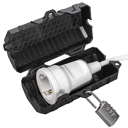 SteckerBox Abschließbar Mini SteckerSafe Mit Schnappverschluss Schwarz 9 SteckerBox Abschließbar Mini SteckerSafe Mit Schnappverschluss Schwarz – Bild 7