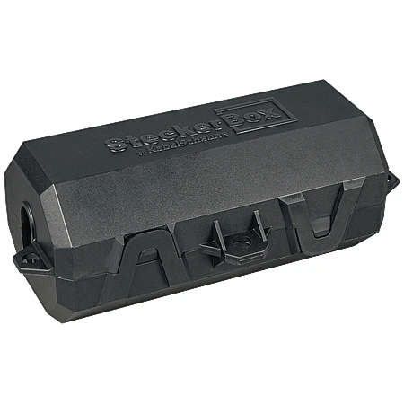 SteckerBox Abschließbar Mini SteckerSafe Mit Schnappverschluss Schwarz 3 SteckerBox Abschließbar Mini SteckerSafe Mit Schnappverschluss Schwarz