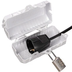 SteckerBox Abschließbar Mini SteckerSafe Mit Schnappverschluss Weiß 15 SteckerBox Abschließbar Mini SteckerSafe Mit Schnappverschluss Weiß -Kabel Draht Rabatte steckerbox abschliessbar mini steckersafe mit schnappverschluss weiss schutzkontakt kupplung