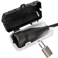 Steckerschutz Verriegelung Abschließbare Box Mini SteckerSafe Black & White 15 Steckerschutz Verriegelung Abschließbare Box Mini SteckerSafe Black & White -Kabel Draht Rabatte steckerschutz verriegelung abschliessbare box mini steckersafe black white schutzkontakt kupplung