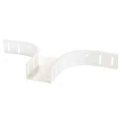 T-Abzweigstück 90° Horizontal Pulverbeschichtet Weiß Matt