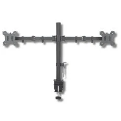 TECHly Monitor Tischhalterung Für 2 TV Bildschirme 13-27 Zoll Nebeneinander