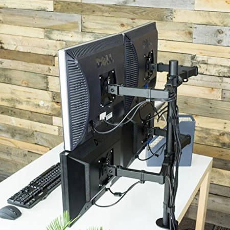 TECHly Monitor Tischhalterung Für 4 TV Bildschirme 13-27 Zoll 6 TECHly Monitor Tischhalterung Für 4 TV Bildschirme 13-27 Zoll – Bild 4