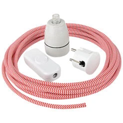 Textilkabel Lampen Set 4-teilig 5 M