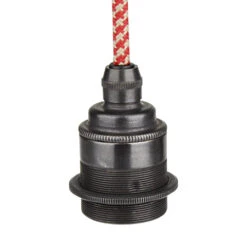 Textilkabel Retro Lampen Set 4-teilig 5 M -Kabel Draht Rabatte textilkabel retro lampen set 4 teilig 5m rot fassung