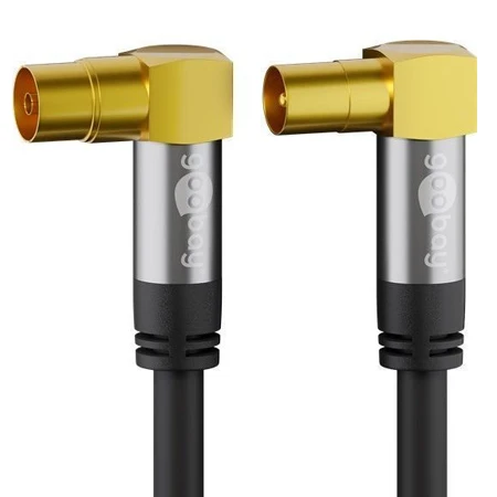 TV Antennenkabel Premium Beidseitig Abgewinkelt Schwarz 3 TV Antennenkabel Premium Beidseitig Abgewinkelt Schwarz