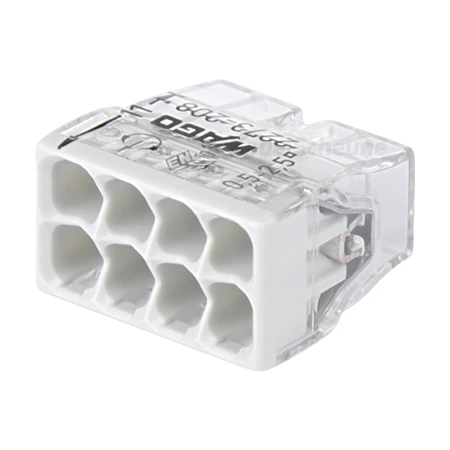 Wago Steckklemme 8-fach 0,5-2,5 Mm² Grau 50 Stück 3 Wago Steckklemme 8-fach 0,5-2,5 Mm² Grau 50 Stück
