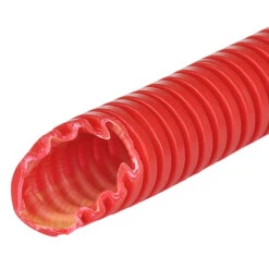 Wellrohr / Leerrohr Flexibel 750 N Betonfestes Kabelschutzrohr Rot