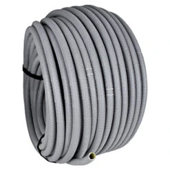 Wellrohr / Leerrohr Flexibel 750 N Betonfestes Kabelschutzrohr Grau