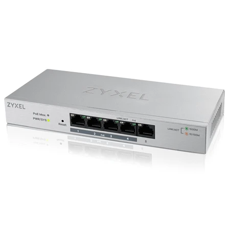 Zyxel 5-Port Gigabit PoE+ Switch 3 Zyxel 5-Port Gigabit PoE+ Switch